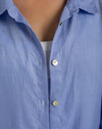 Women`s Capri Blue linen shirt