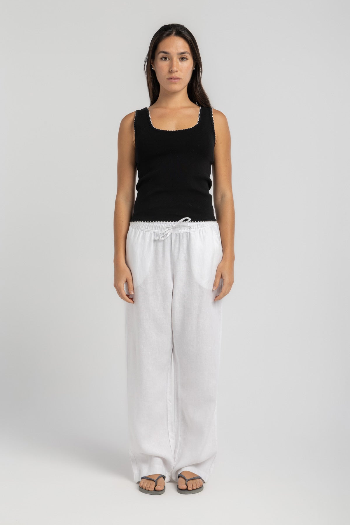 Women's Black Knit Tank Top