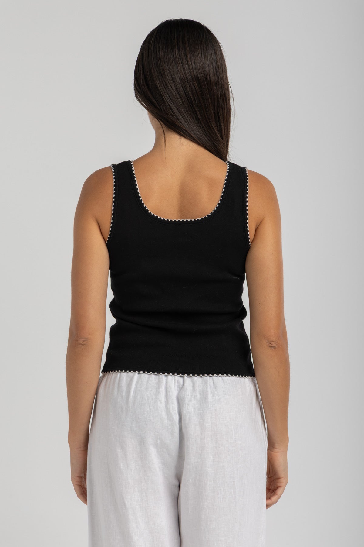 Women's Black Knit Tank Top