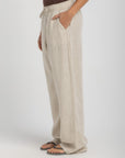 Women's Beige Linen Pants