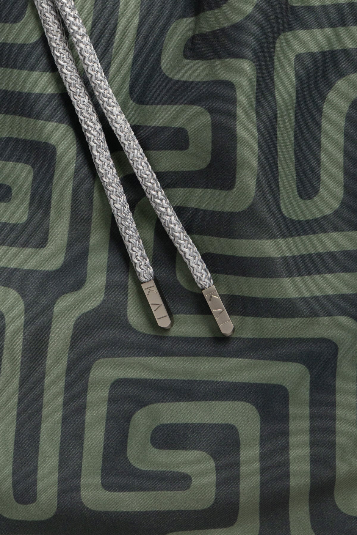 Khaki Maze Swim Shorts