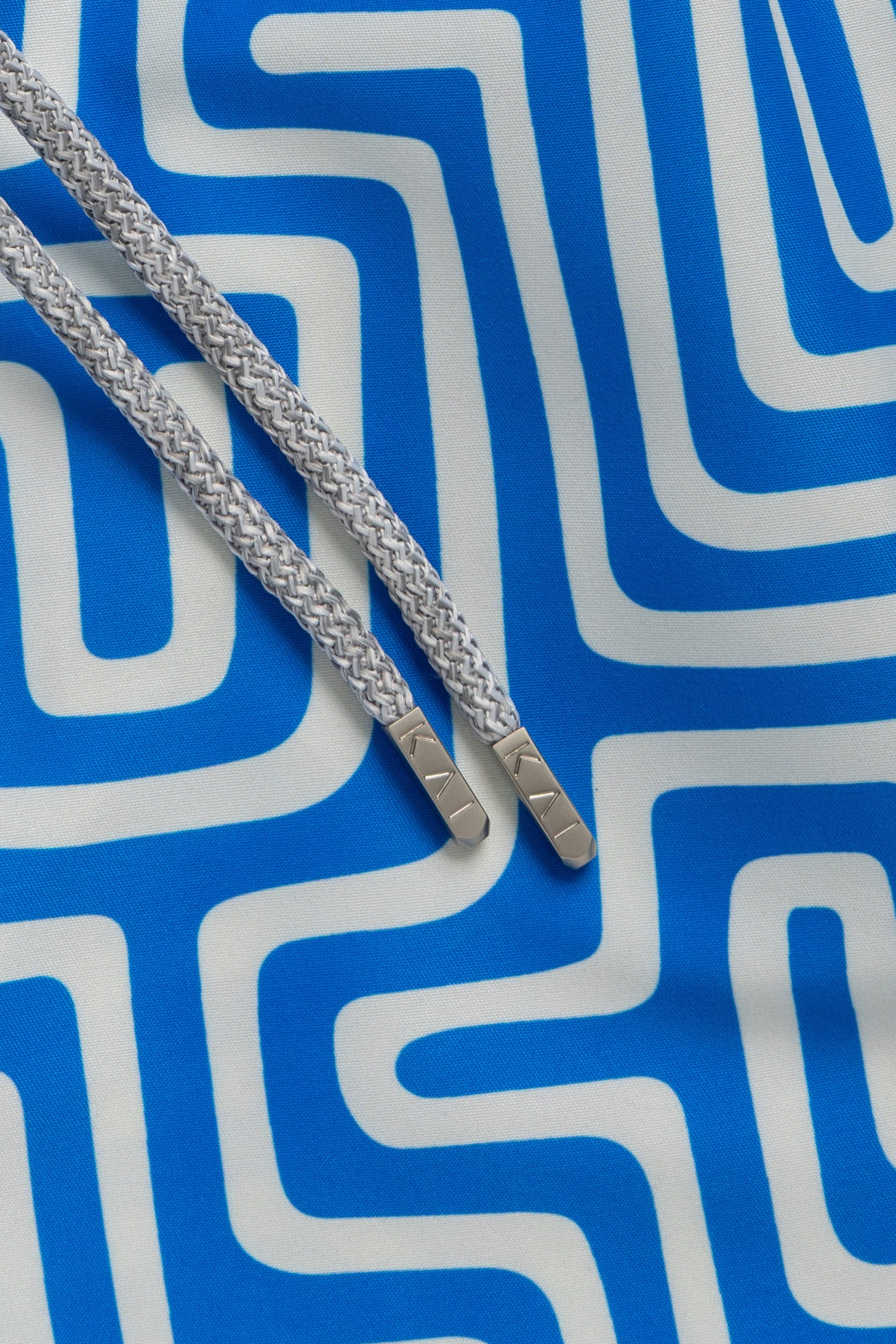 Blue Maze Swim Shorts