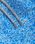 Blue Graffiti Swim Shorts