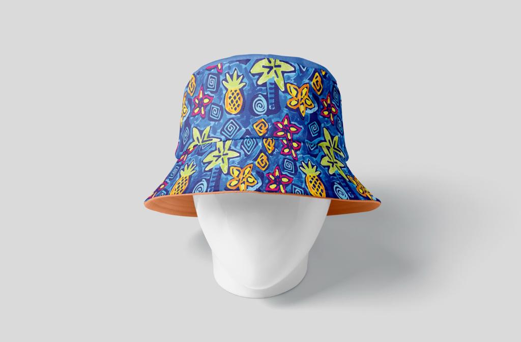 Kids Pineapple Under the Sea Bucket Hat