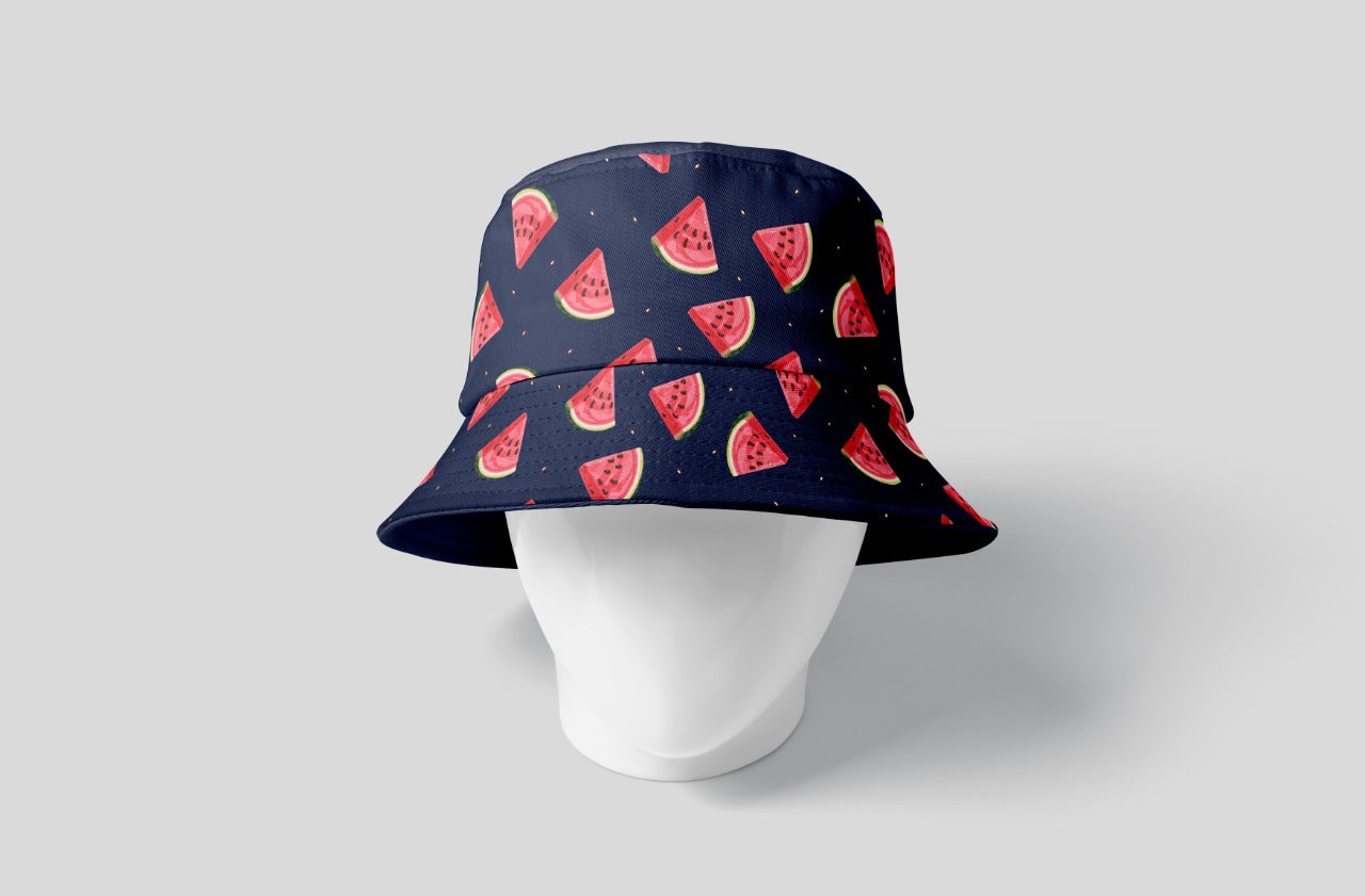 Kids Navy Watermelon Bucket Hat