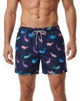 Navy Whales Swim Shorts