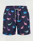 Navy Whales Swim Shorts