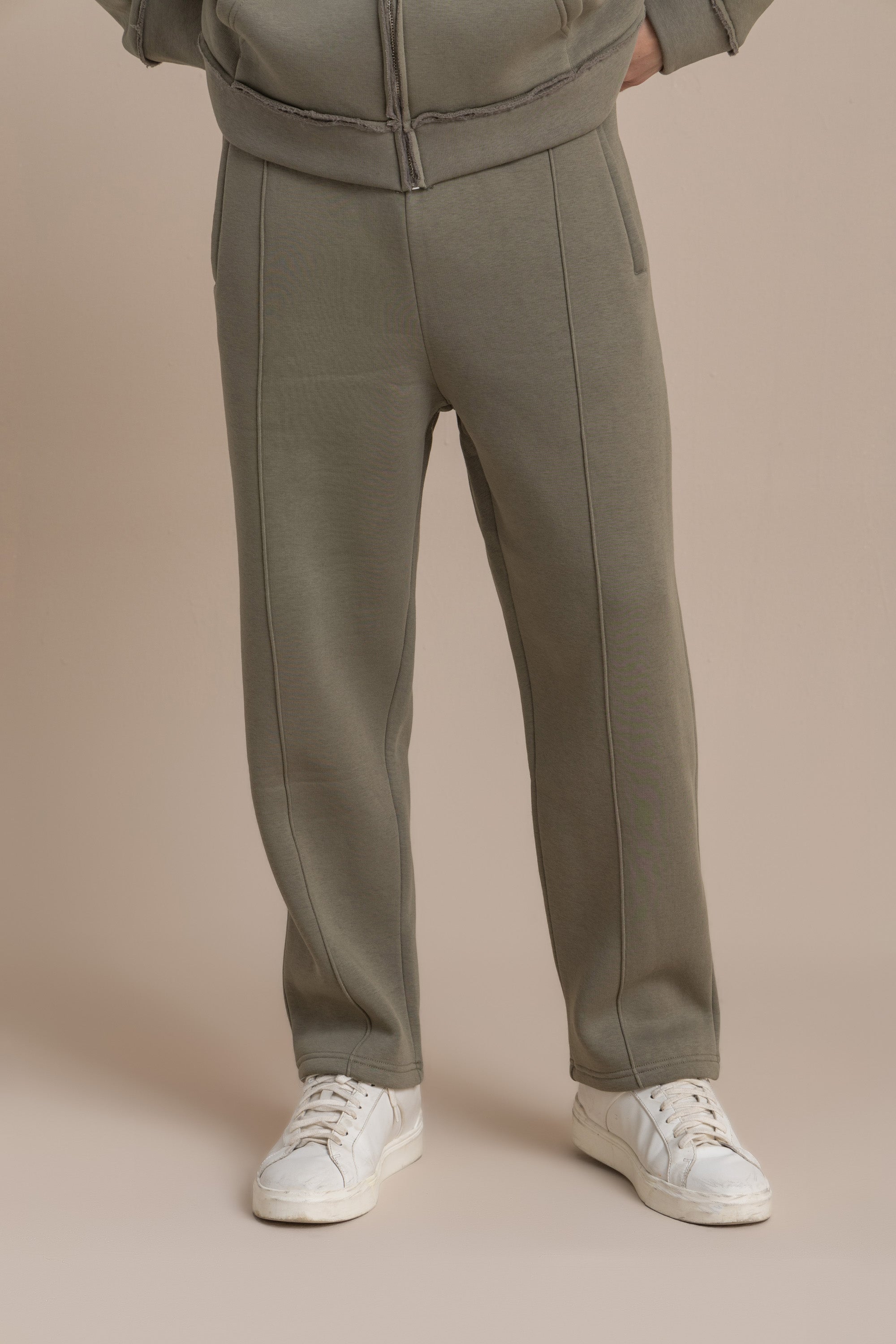 Olive Lined Sweatpants