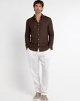 Dark Mocha Linen Shirt