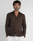 Dark Mocha Linen Shirt