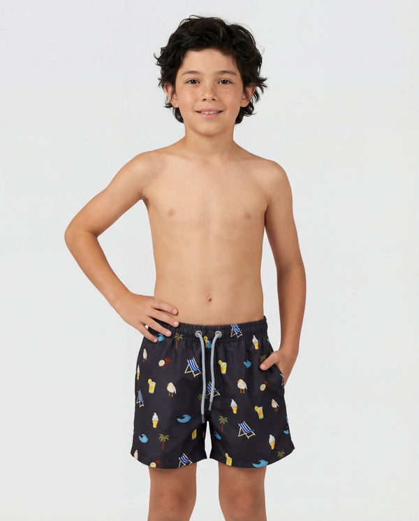 Mini Espresso By The Beach Swim Shorts