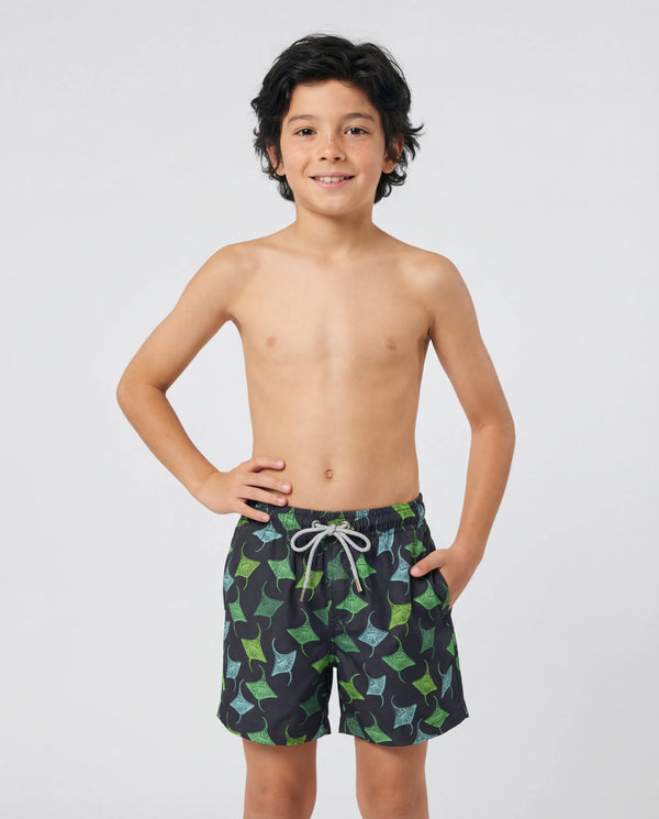 Mini Navy Stingrays Swim Shorts