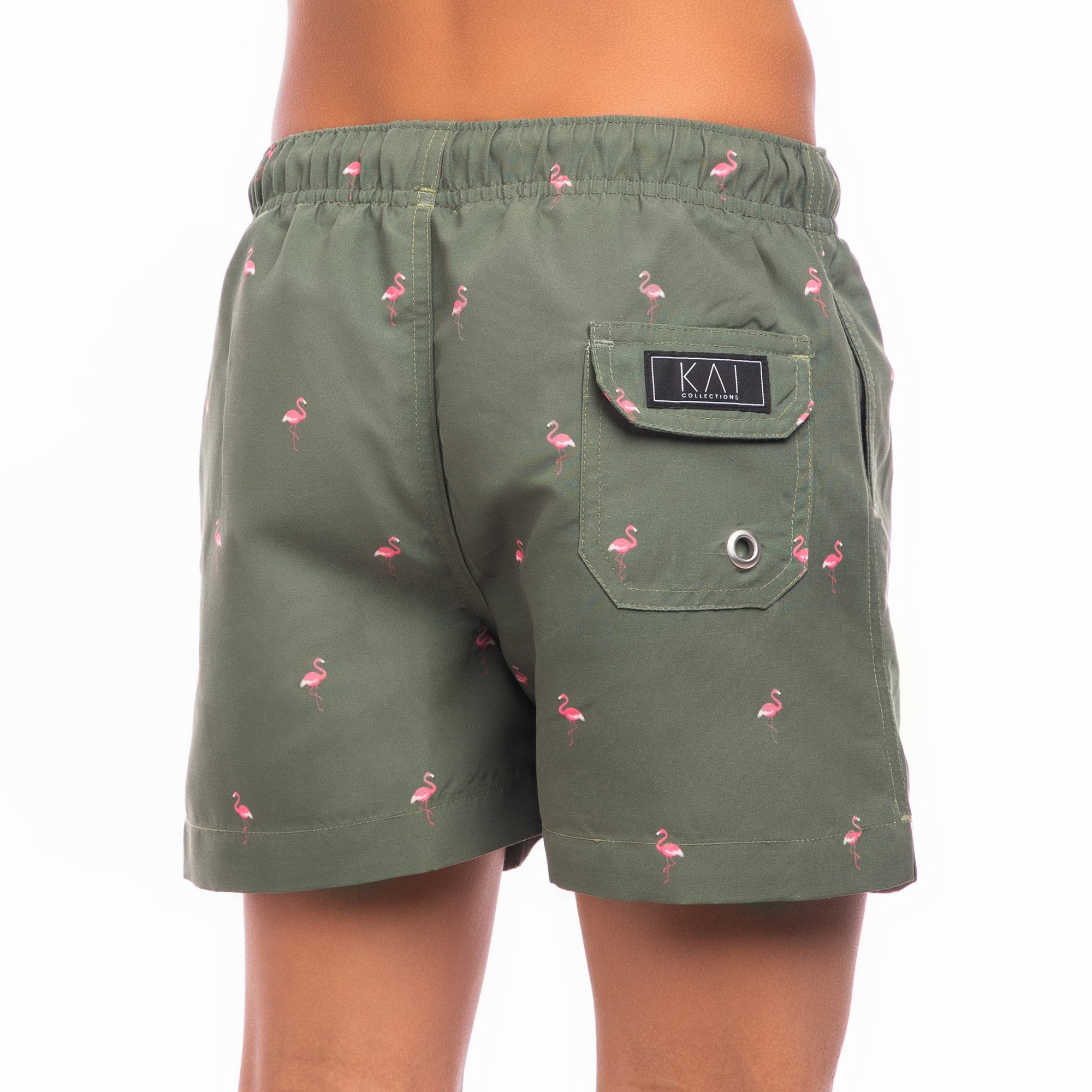 Mini Olive Flamingos
