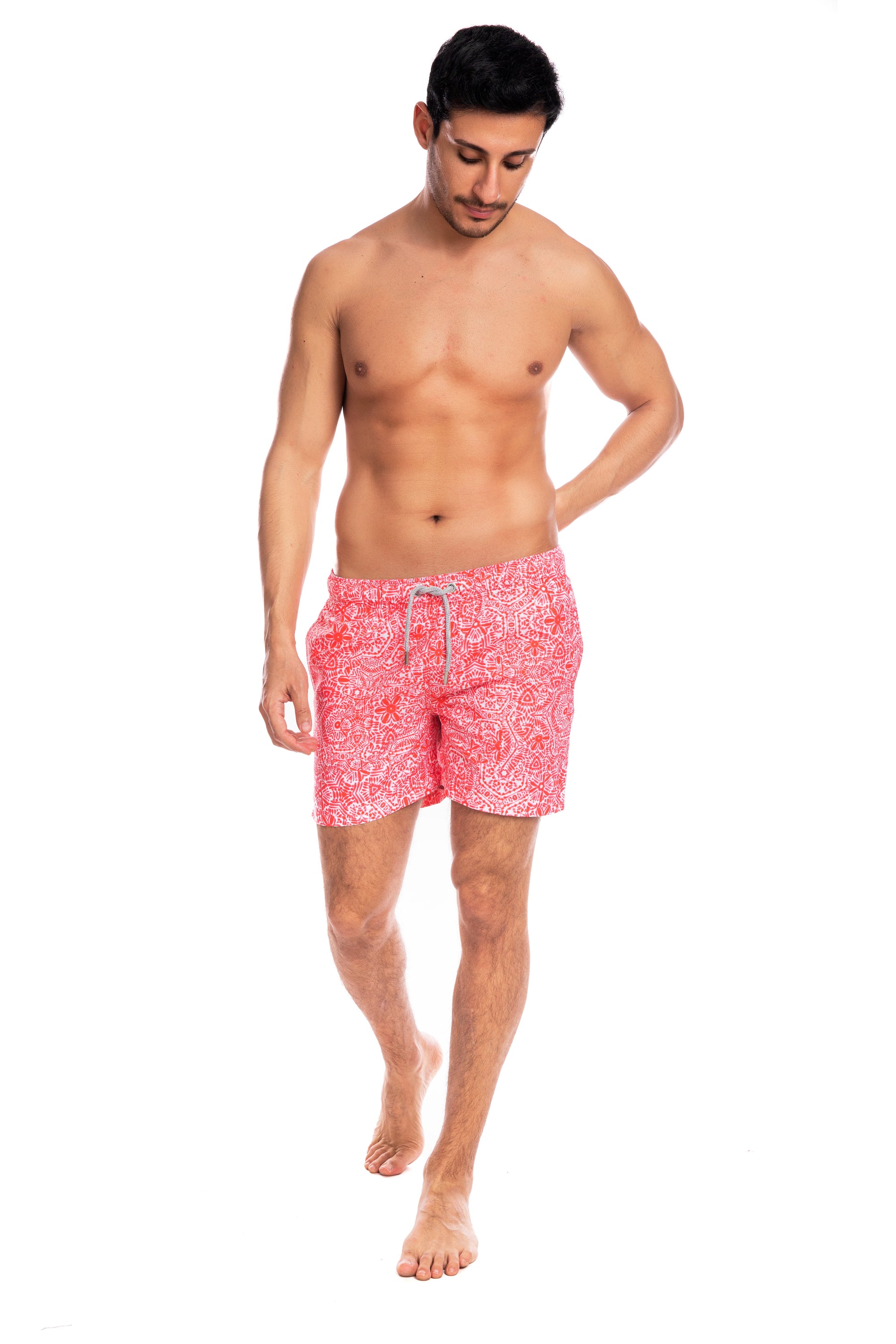 Coral Tribal Tie Dye