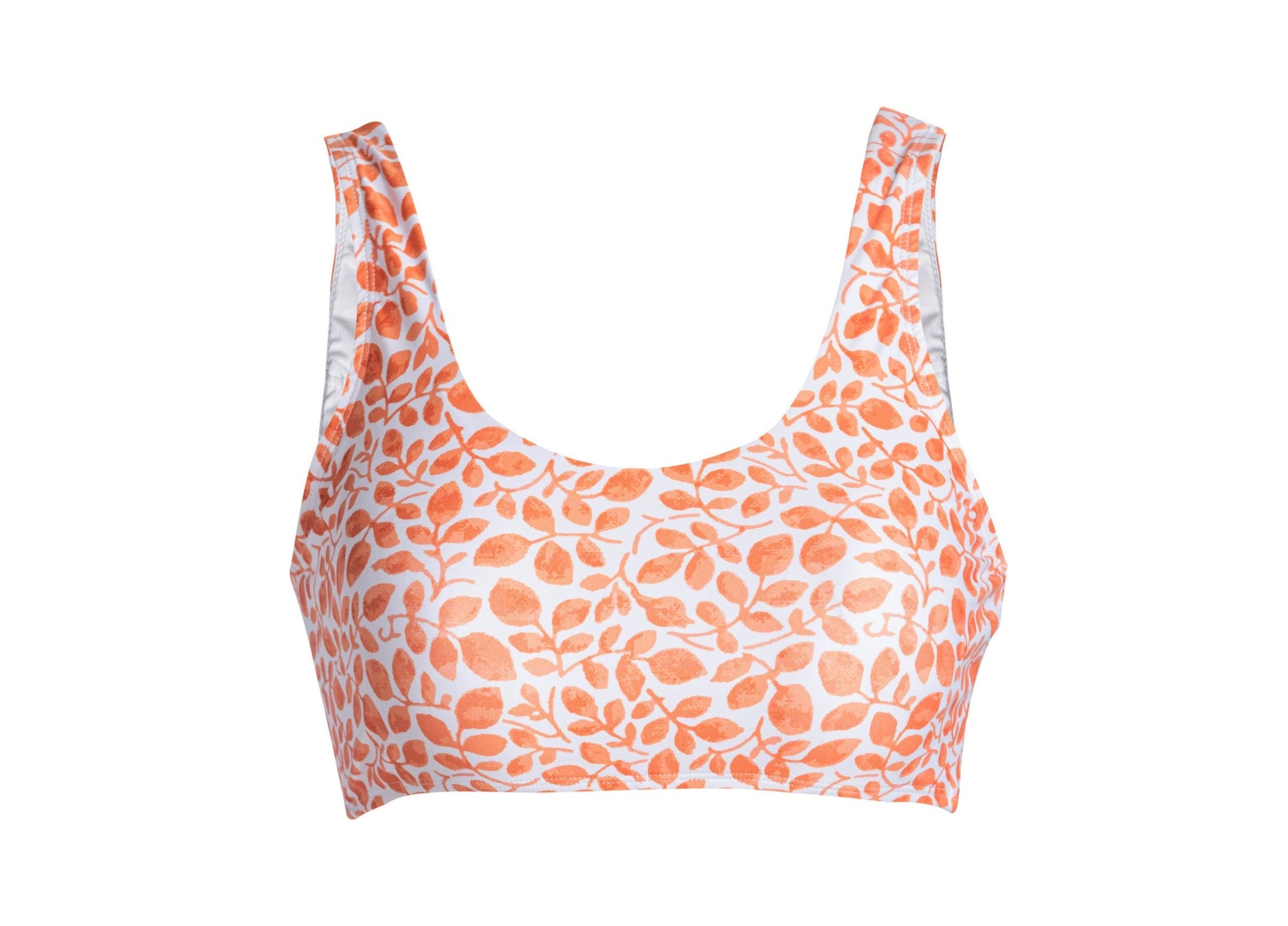 Tangerine Blossom Bikini Top