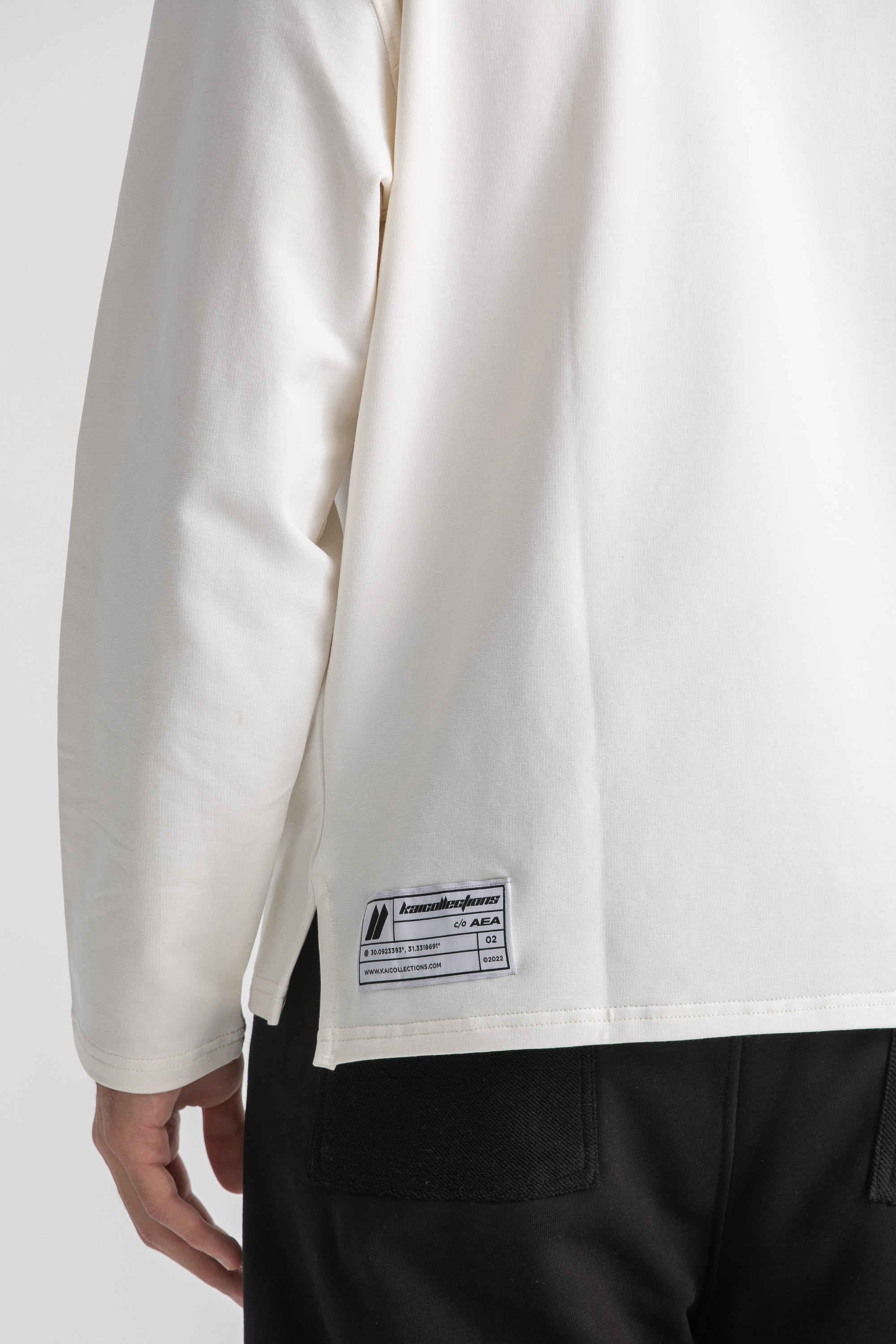 White Long Sleeve Pocket T-Shirt