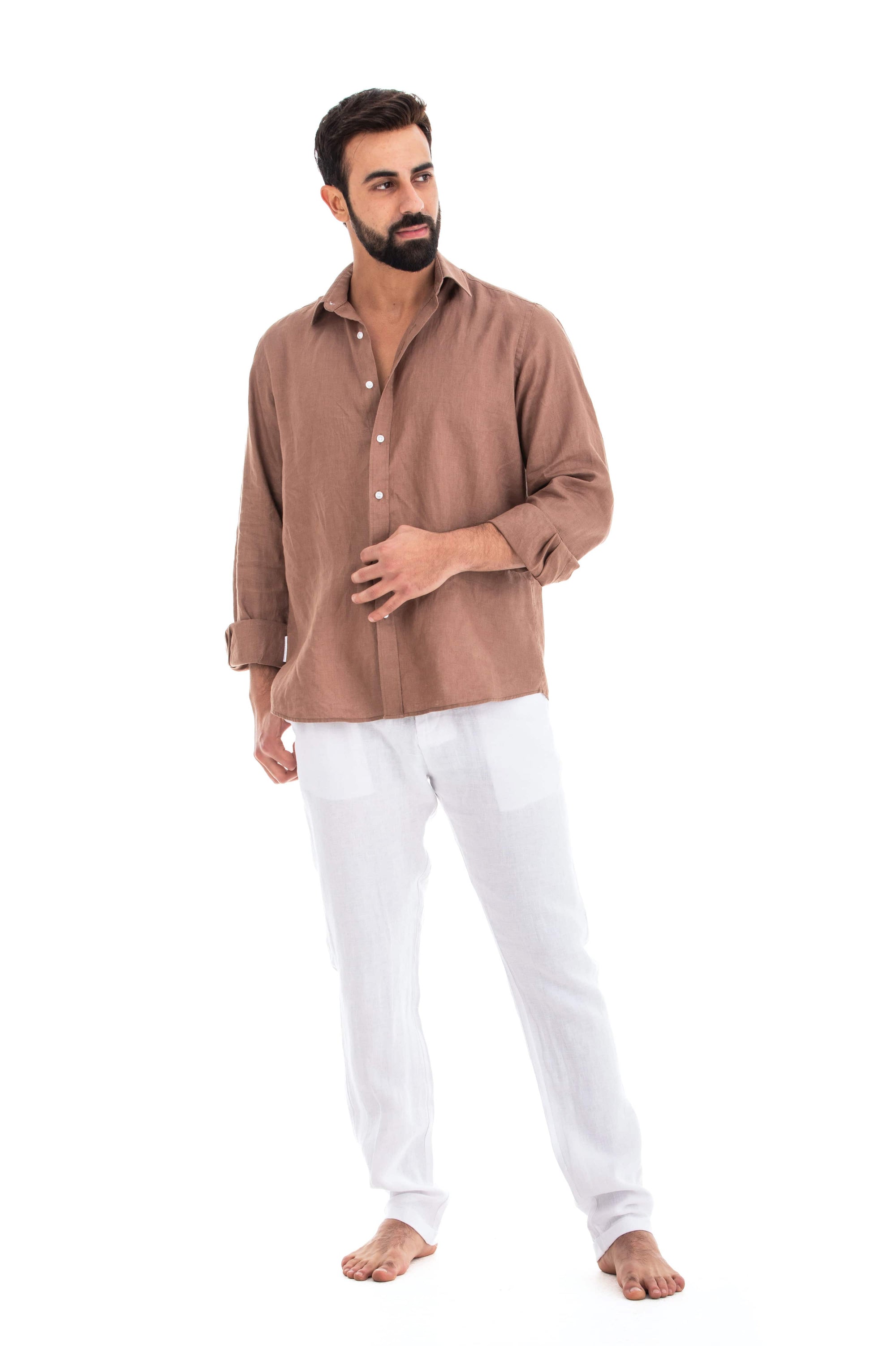 Espresso Linen Shirt