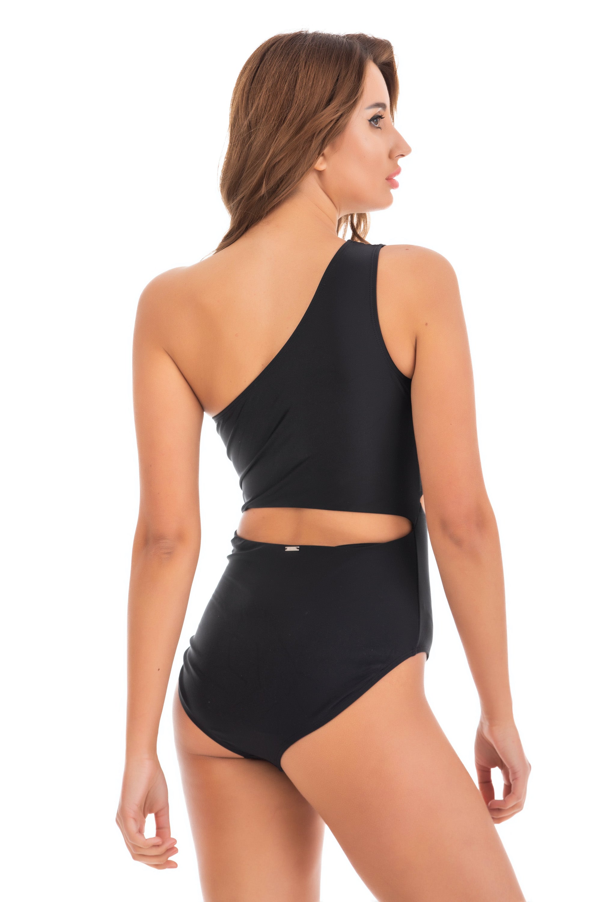 Black Cut Out One Piece